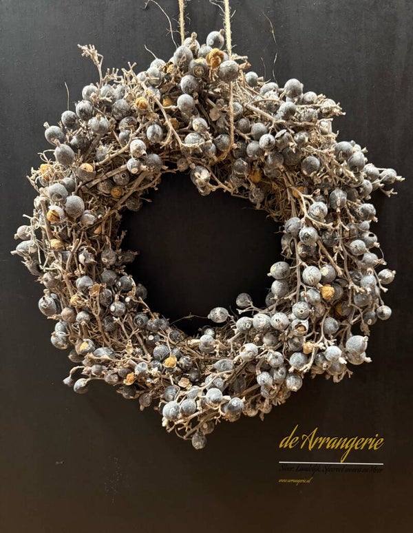 Blue berry krans 35cm