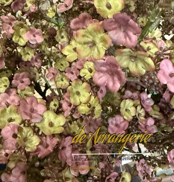 Brynxz Pottentilla oud roze zijden bloementak