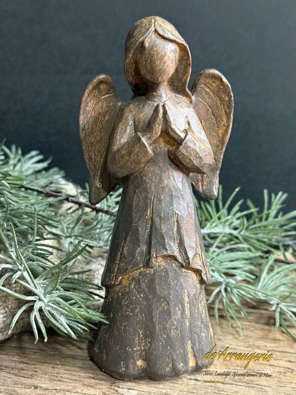 Staand engeltje in taupe