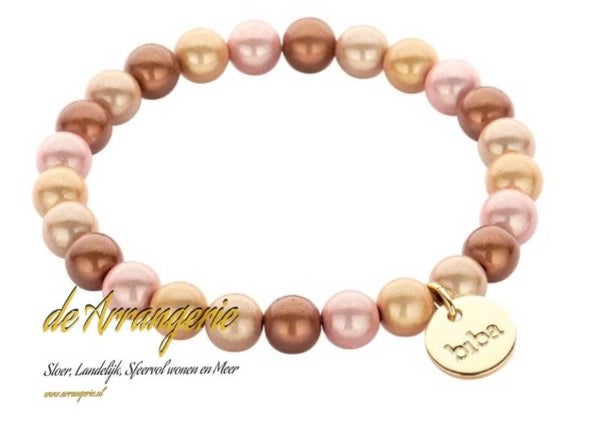 BIBA armband magic elastiek -beige