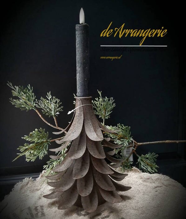 Kerstboom kandelaar metaal