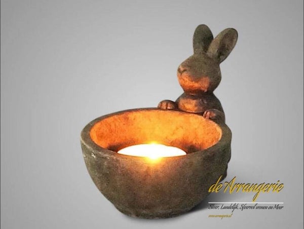 BRYNXZ waxine houder haas surprise - Maj brown