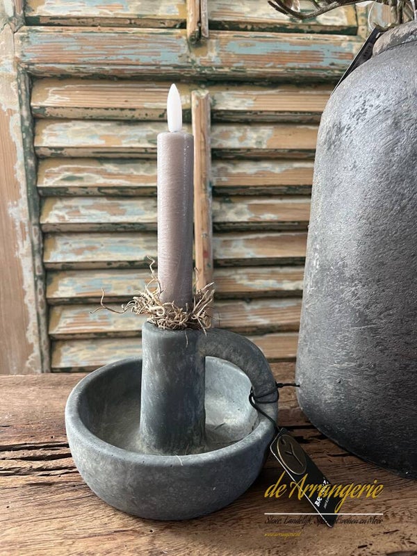 Brynxz kandelaar met oor Majestic vintage grey