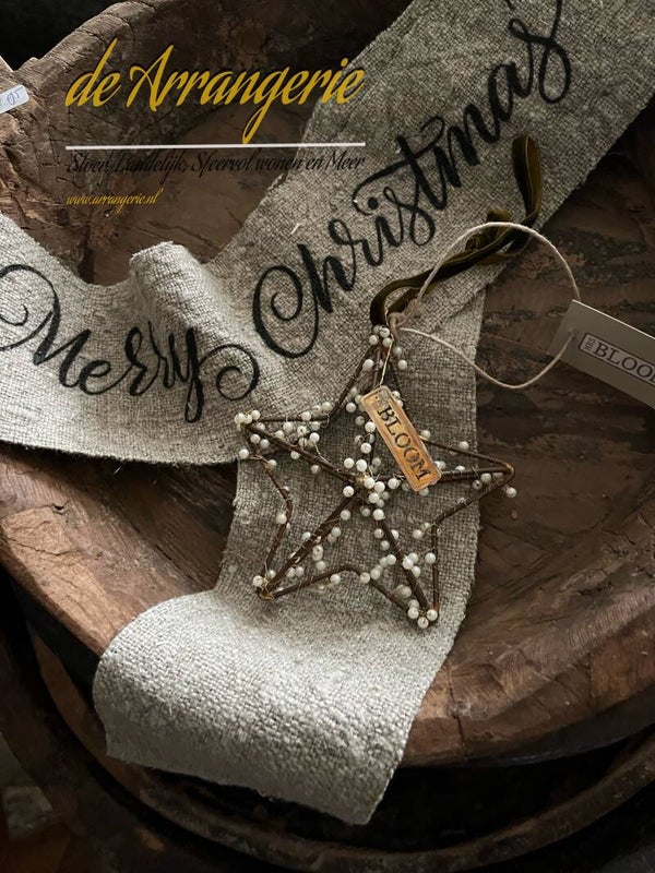 Mrs Bloom kerst ster pareltjes