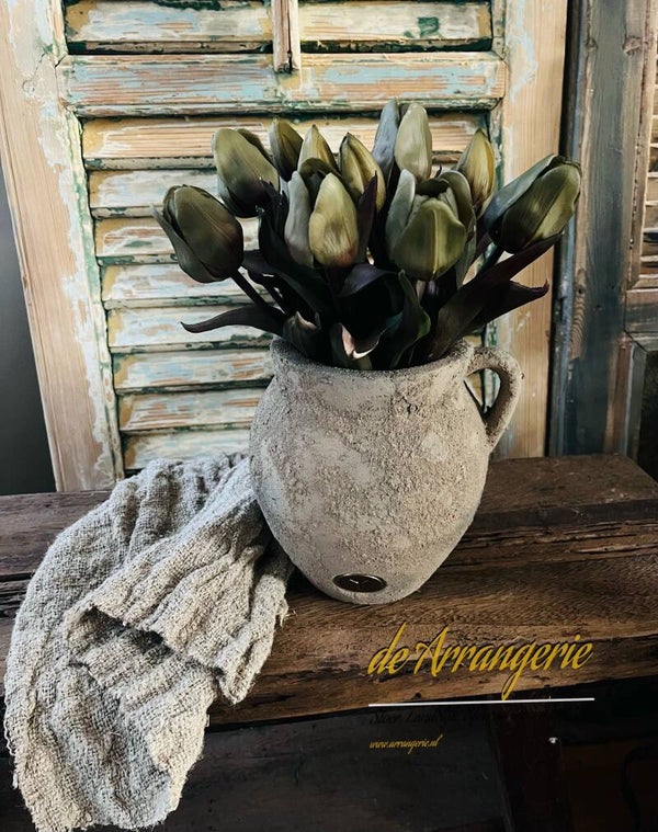 SET Brynxz kruik met 3 bosjes tulpen