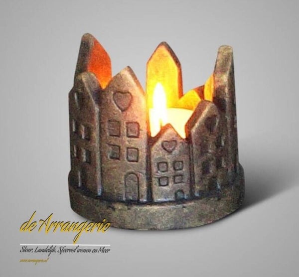 BRYNXZ,  waxine houder,  circle of houses