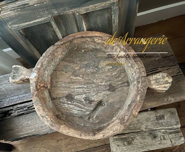 Oude chapati schaal (licht)