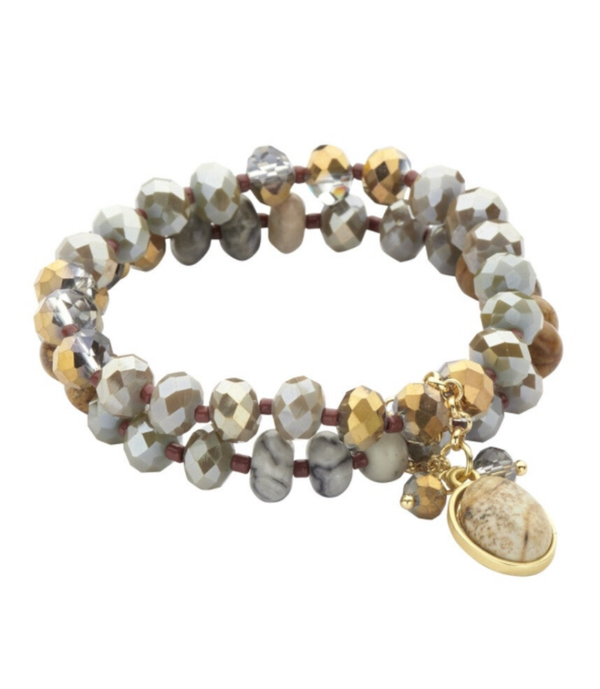 BIBA armbandenset Gleaming brown