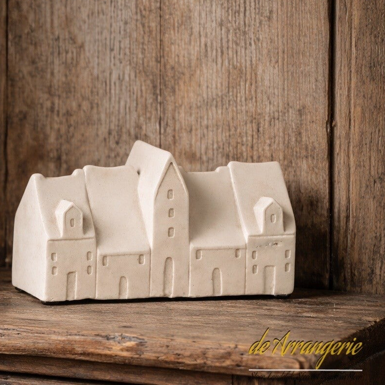 BRYNXZ 5 klassieke huisjes op rij - Maj Taupe