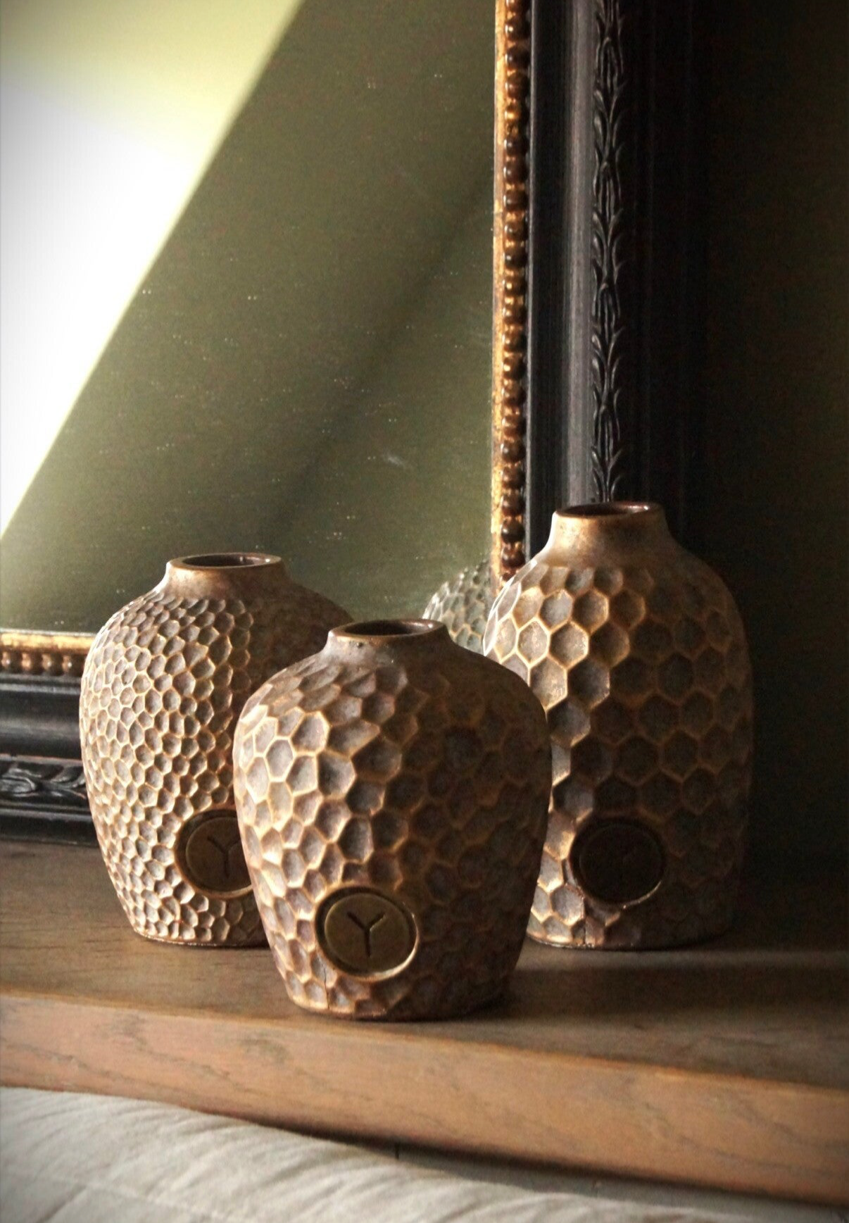 BRYNXZ 3 flesjes/vaasjes reliëf Jewel