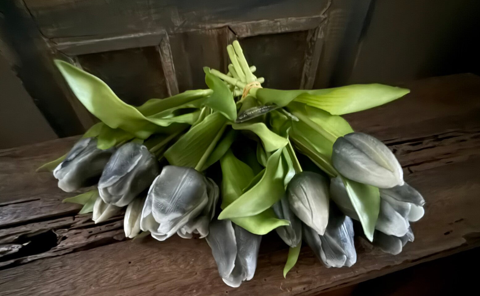 Tulpen, 7 stelen, 30cm, grey