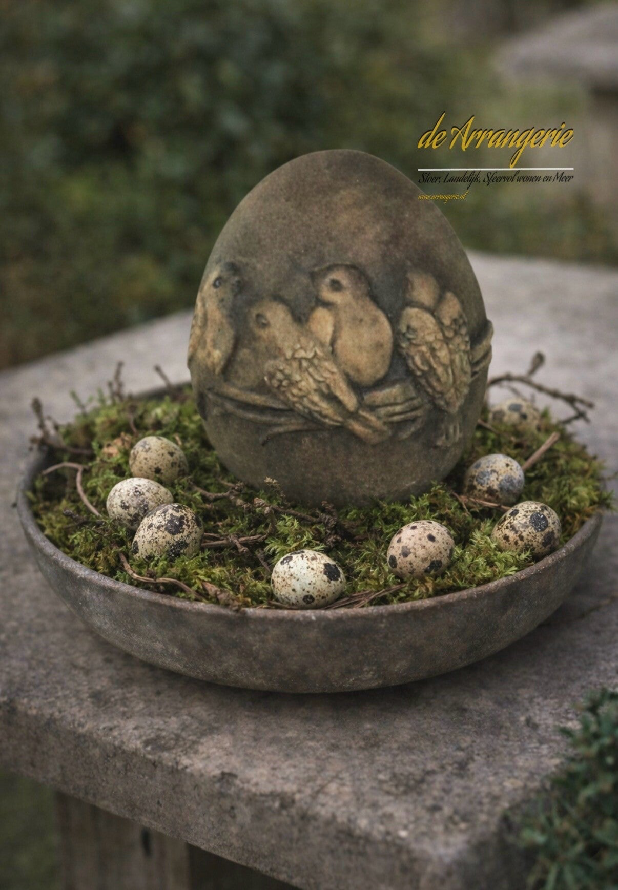 BRYNXZ decoratief ei Majestic Brown D9cm