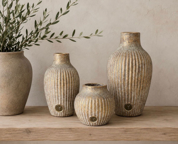 Brynxz set of 3 vases neck in Jewel