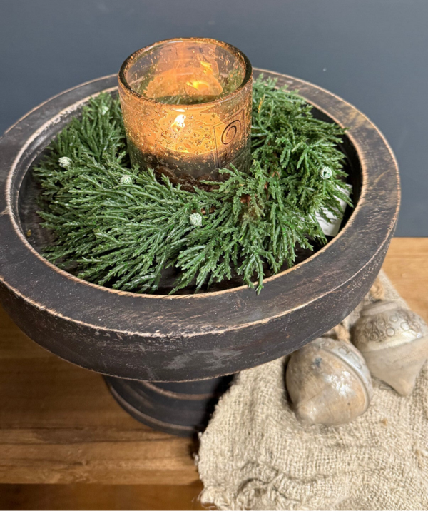 Kleine kransjes van kerst groen 17cm