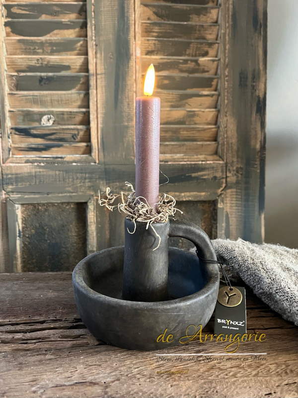 BRYNXZ kandelaar met oor - Maj Brown