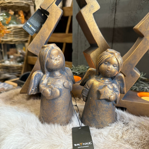 BRYNXZ, set v 2 angels, Majestic Brown of. gold