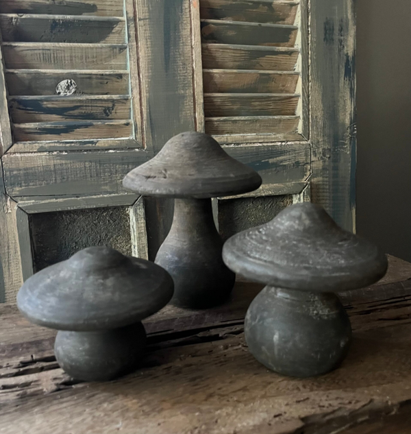 Paddestoelen, glad, hout, in 3 maten