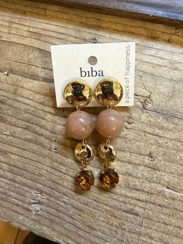 BIBA stekers in beige en goudkleur