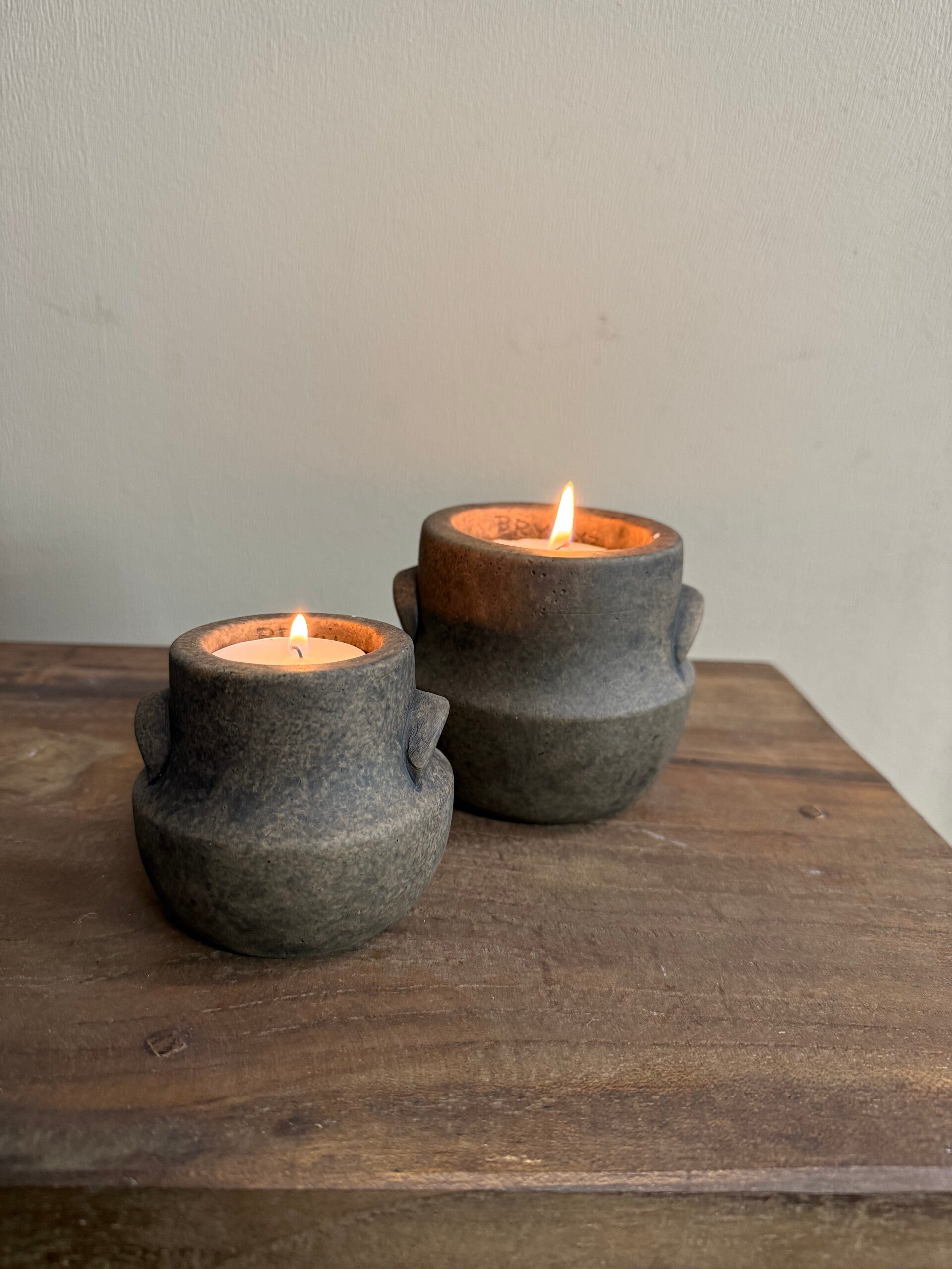 Brynxz waxine houders 2 maten - Maj Brown