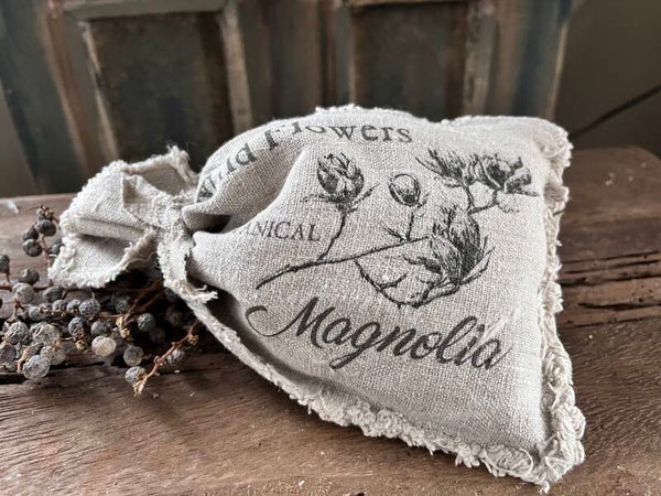 Shabby linnen geur zakje magnolia