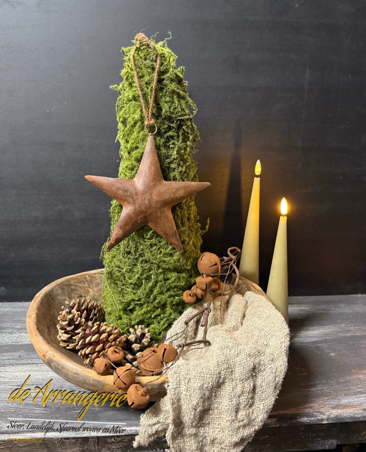 Kunst Mosboompje in 2 maten | 40 (M) of 50cm (L)