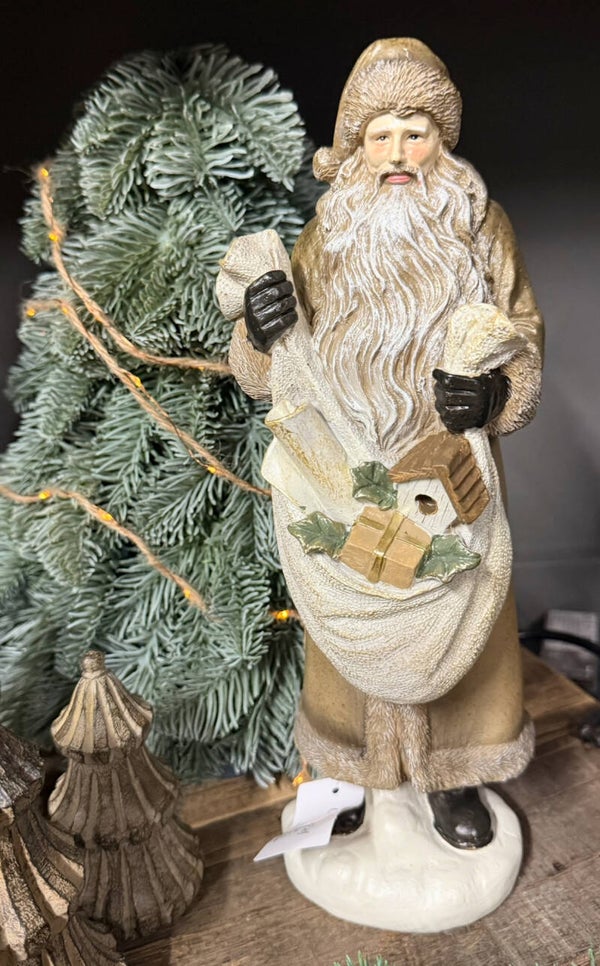 Clayre & Eef kerstman goudkleurig