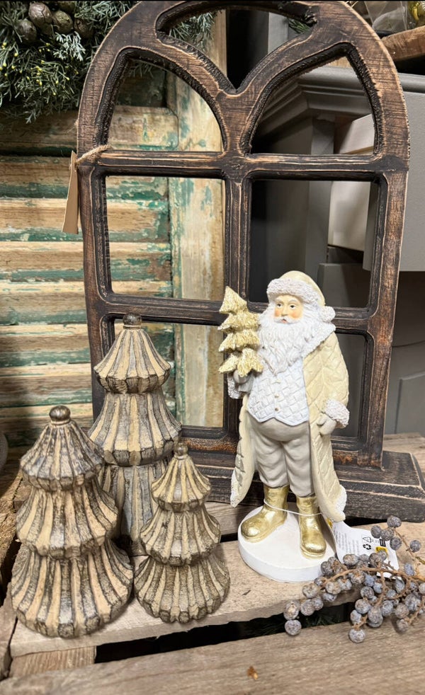 Kerstman in beige & goud van Clayre & Eef