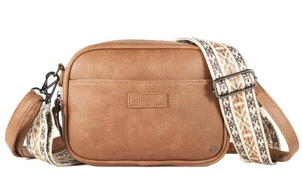 Santorini schoudertas/crossbody camel