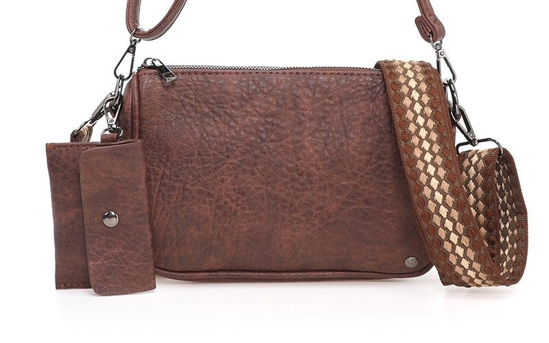 Bretagne schoudertasje browny