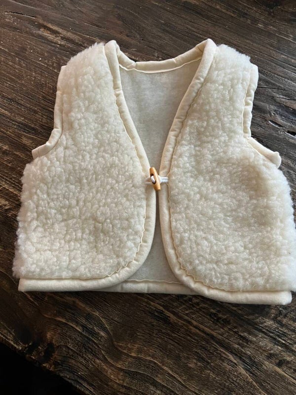 Baby schapenwol gilet 12 mnd