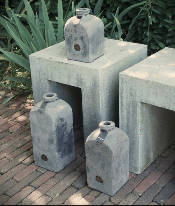 Brynxz bottle square stone Black - 3 maten