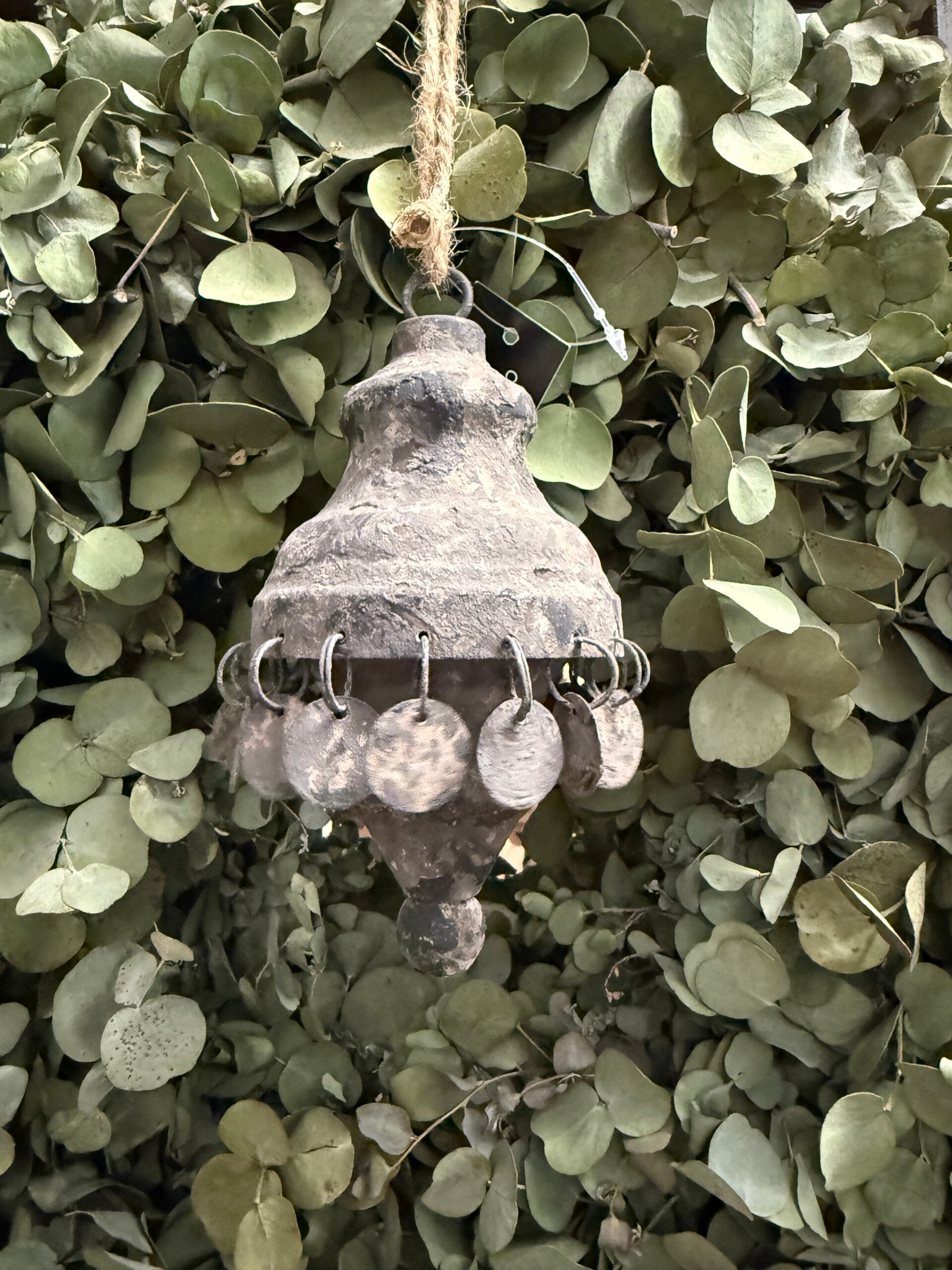 Hanger met muntjes in old grey (32)