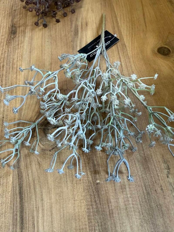 Takje met kleine bloemetjes wit/grijs
