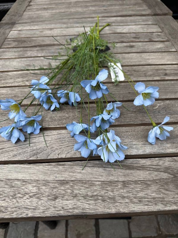 Tak - Veldboeketje blauwe bloemetjes