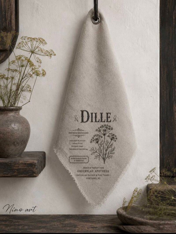 Shabby doek, 45x45cm, Dille