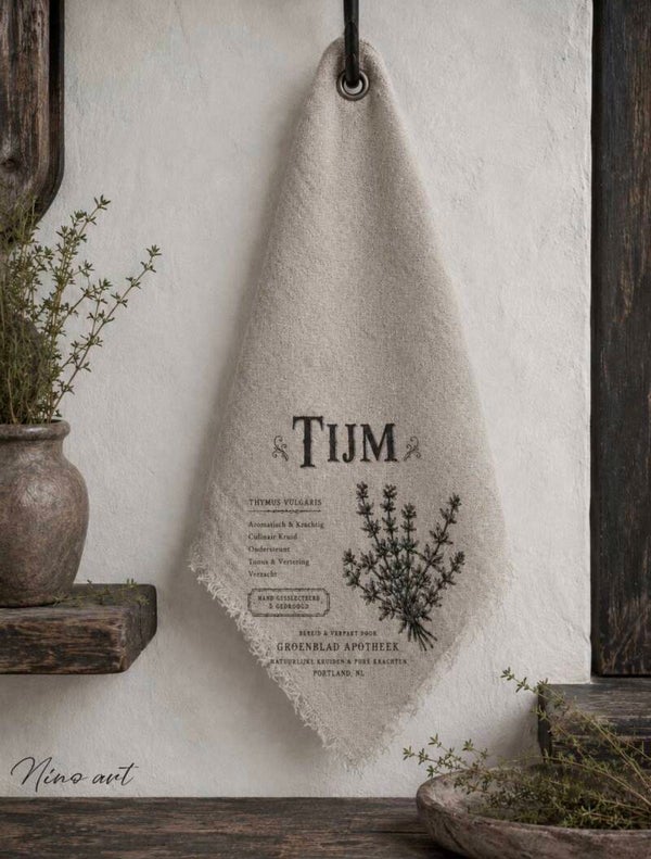 Shabby doek, 45x45cm,  Tijm