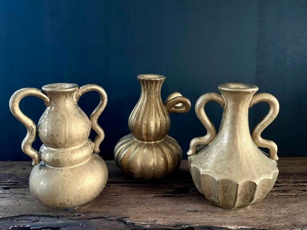 Goudkleurige vaasjes Jada