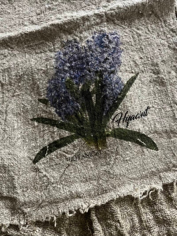 Shabby doek 30x45cm hyacint kleur