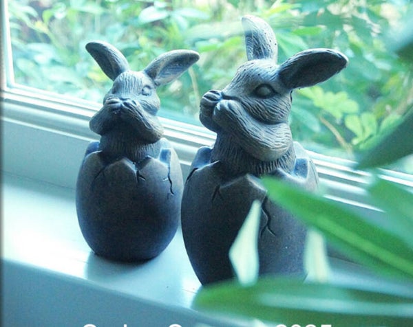 BRYNXZ haasjes uit ei - Majestic vintage grey