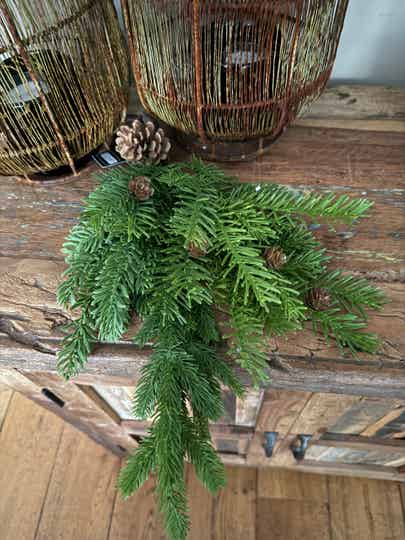 Kerst toef met dennenappels