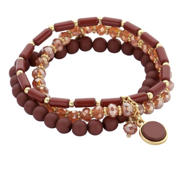 BIBA armbandenset Treassures brown