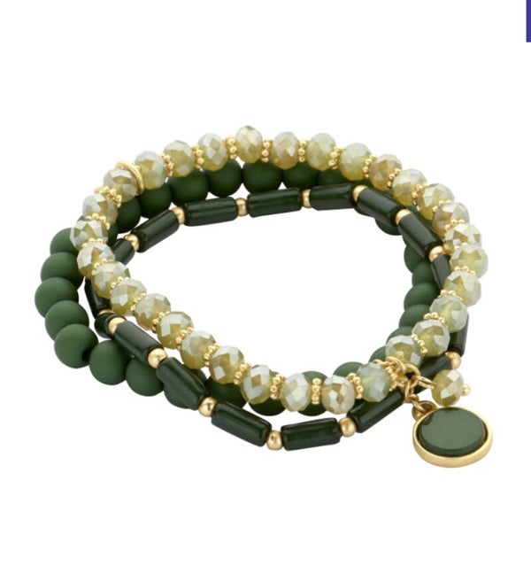 BIBA armbandenset Treassures green
