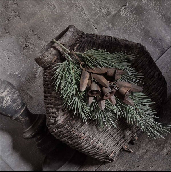 Mini deco hanger leemmandje met belletjes