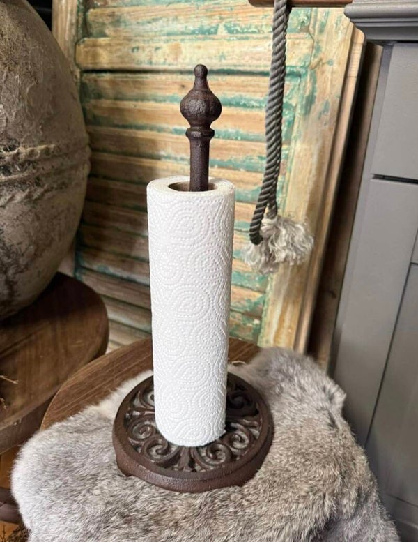 Gietijzeren keukenrolhouder