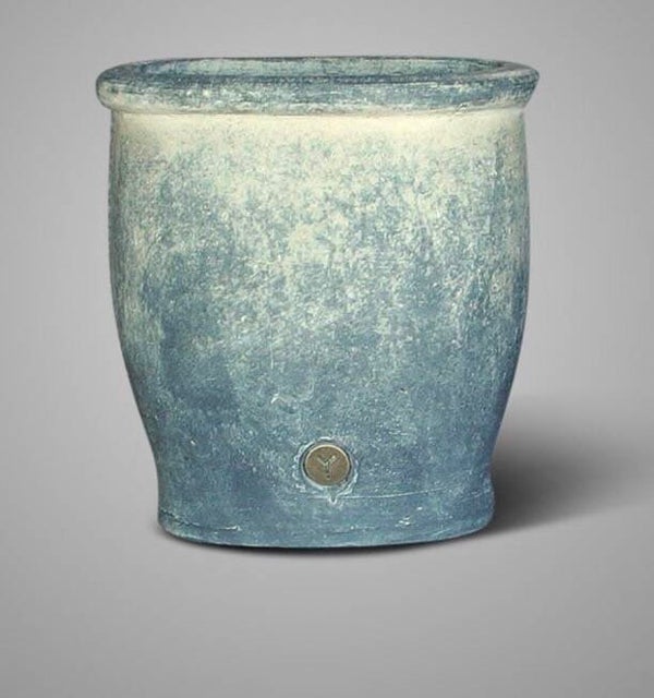 Brynxz planter oval deluxe L in Ancient clay