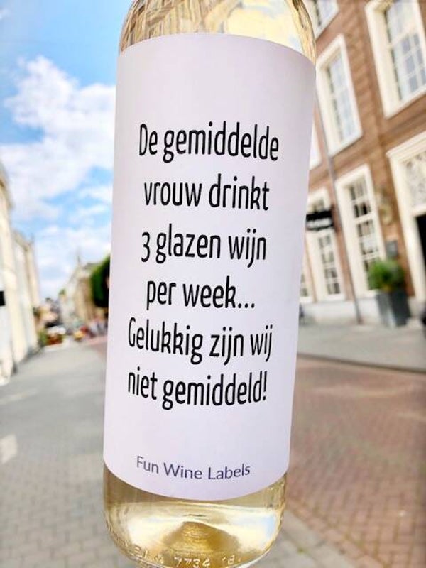Wine label - gemiddeld