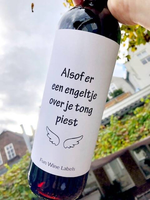 Wine label - engeltje