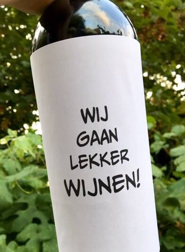 Wine label - wij gaan