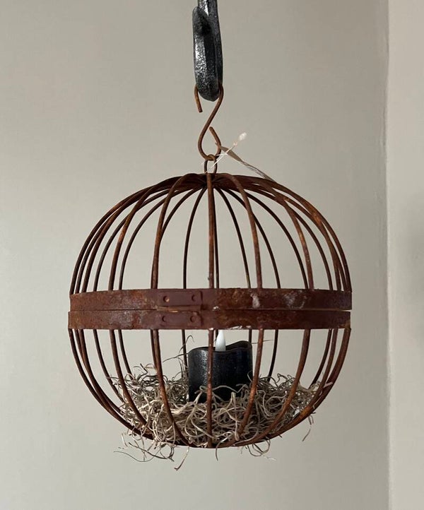 Draad roest bal hang of staand