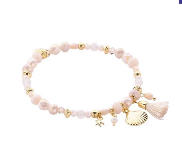 SALE - BIBA armband beach - pearlbeige
